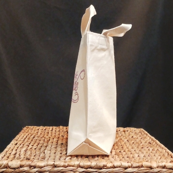 Bride natural cotton canvas tote bag - Picture 4 of 7